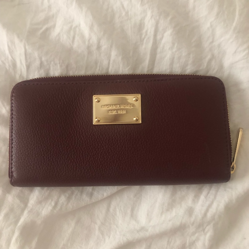 Burgundy Michael Kors Wallet